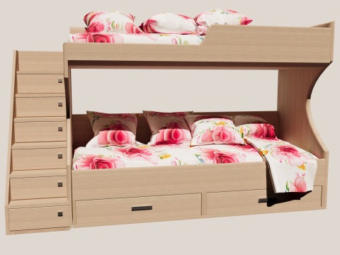 Childrens bed 3D Model