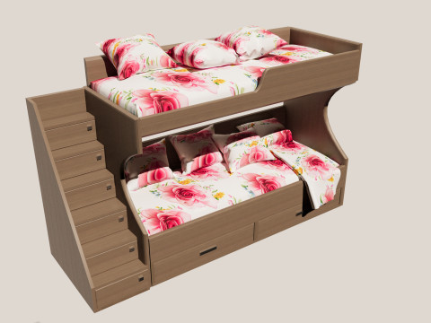 儿童床 3D 模型