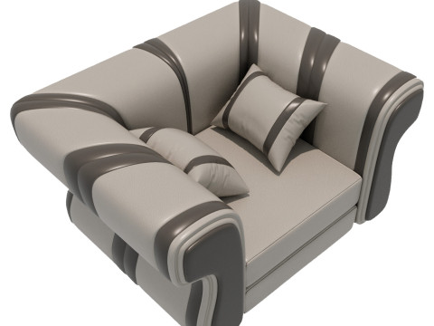 Leren stoel 3D Model