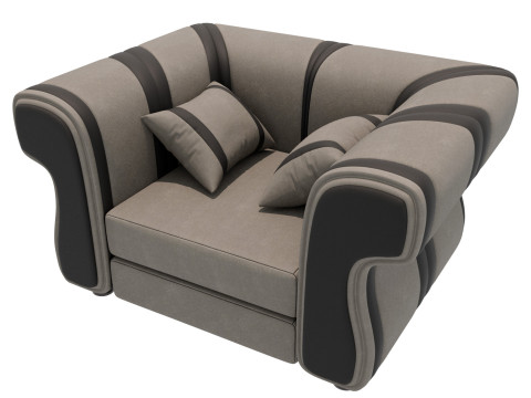 Leren stoel 3D Model