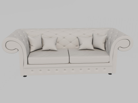 Leather sofa 3D Model
