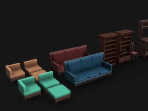 Comun Room 3D Model