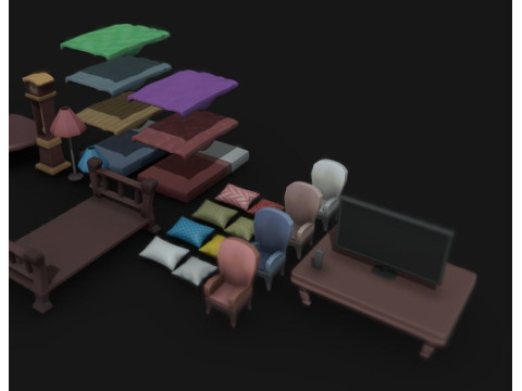 Sala Comune Modello 3D