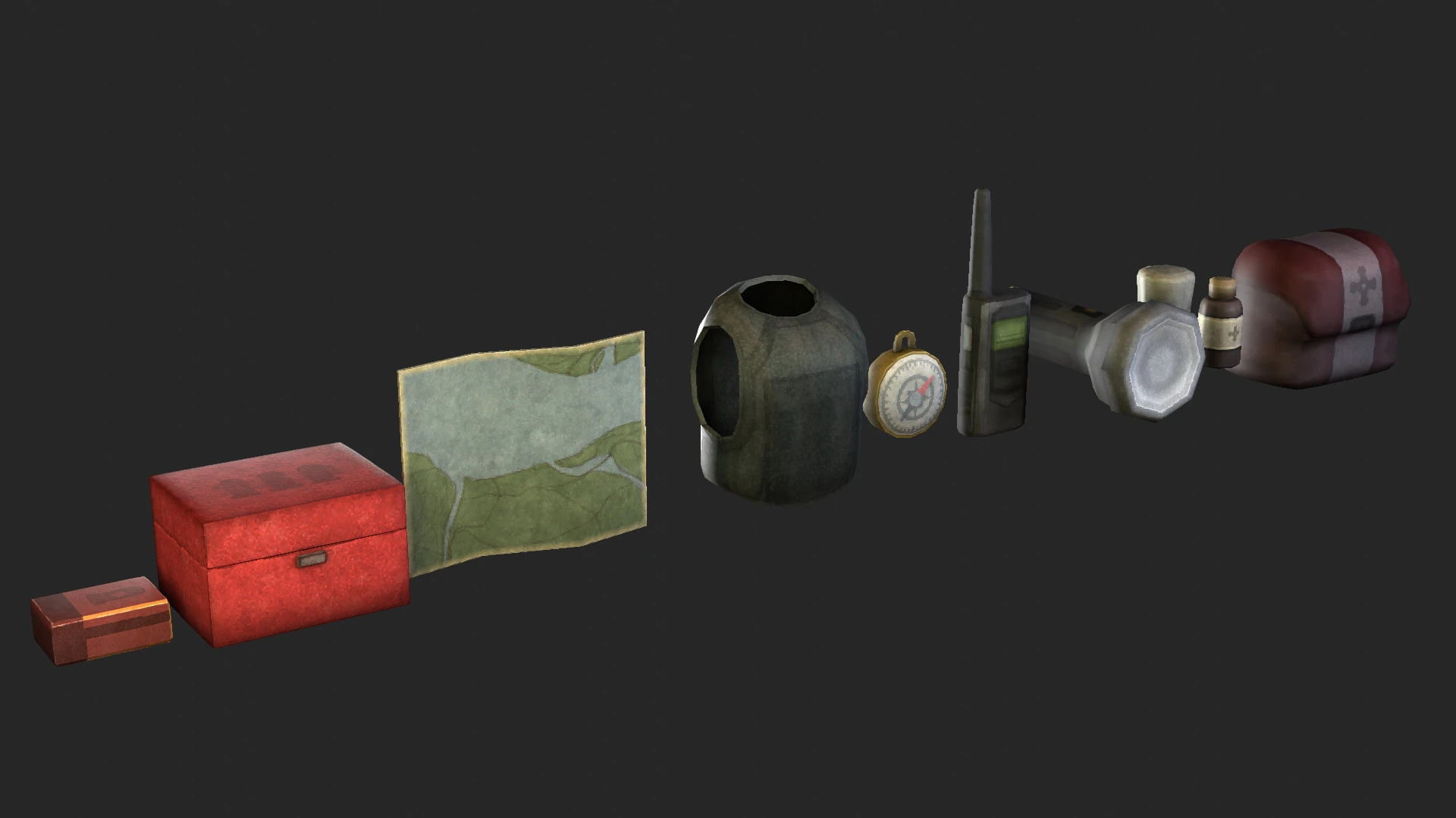 Survival Pack 3D Model .c4d .max .obj .3ds .fbx .stl .blend