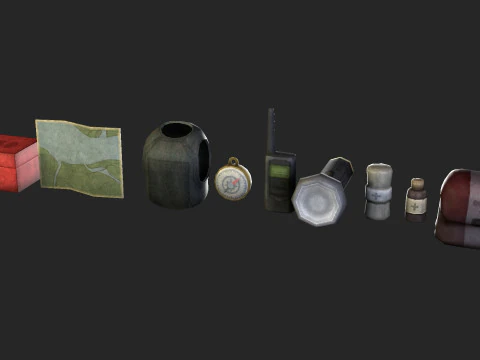 Survival Pack 3D Model