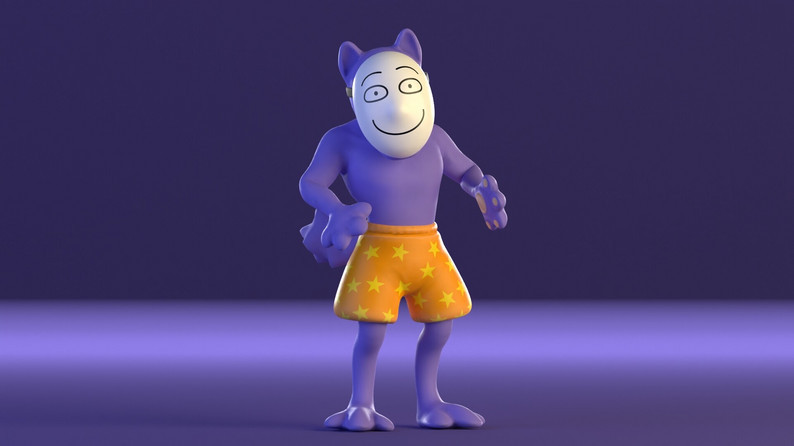 けだもの 3Dモデル .c4d .max .obj .3ds .fbx .stl .blend 