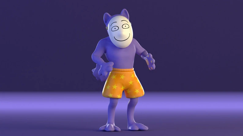 Kedamono 3D Model .c4d .max .obj .3ds .fbx .stl .blend 