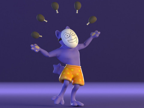 けだもの 3Dモデル