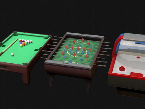 アーケードルーム 3Dモデル