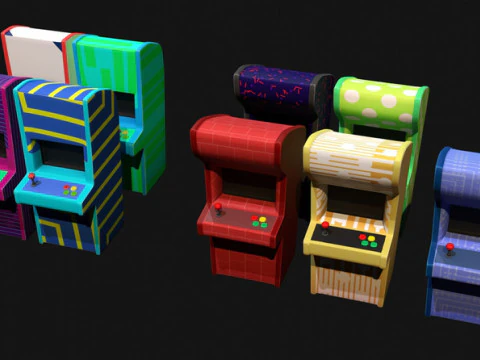 आर्केड कक्ष 3D मॉडल