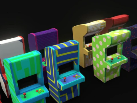 आर्केड कक्ष 3D मॉडल