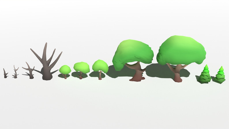 Activos de árboles Modelo 3D .c4d .max .obj .3ds .fbx .stl .blend 