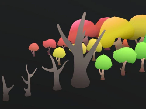 樹木のアセット 3Dモデル