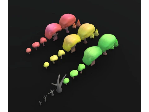 樹木のアセット 3Dモデル