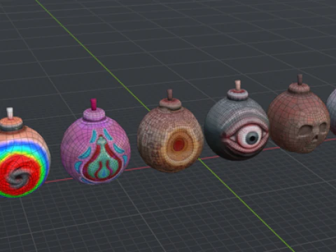 Pack Bomb Fusion 3D Model