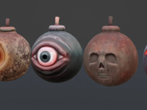 Pack Bomb Fusion 3D Model
