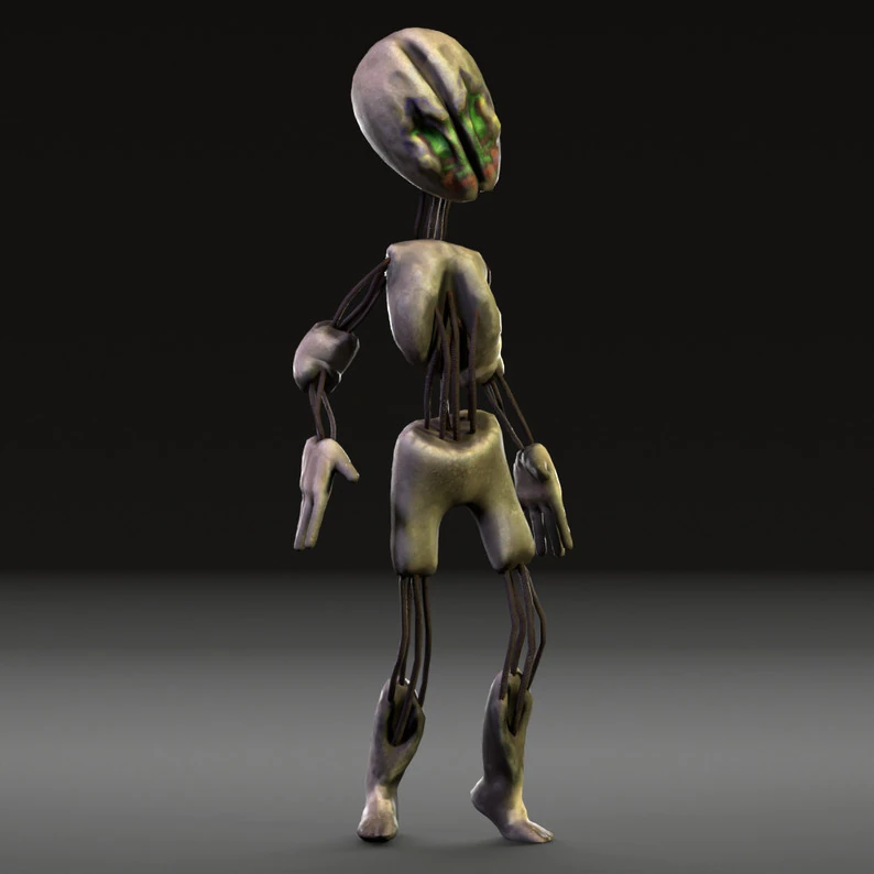 SCP - 173 3D Model .c4d .max .obj .3ds .fbx .stl .blend 