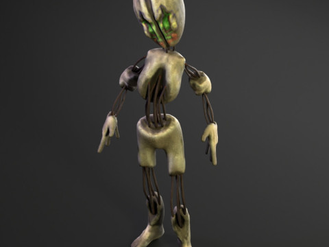 SCP-173 Modello 3D