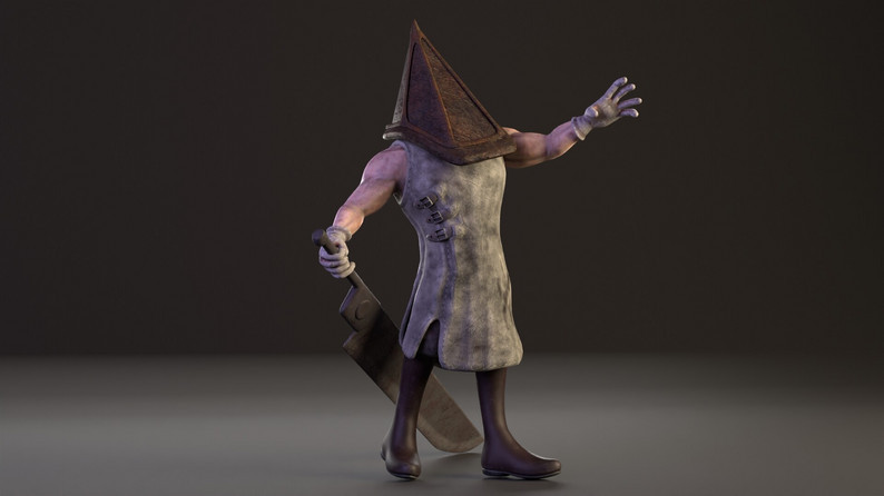 Pyramid Head 3D Model .c4d .max .obj .3ds .fbx .stl .blend