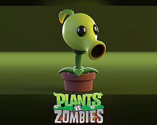Plants vs Zombies 3D Model .c4d .max .obj .3ds .fbx .stl .blend 