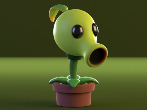 Plantes contre Zombies Modèle 3D