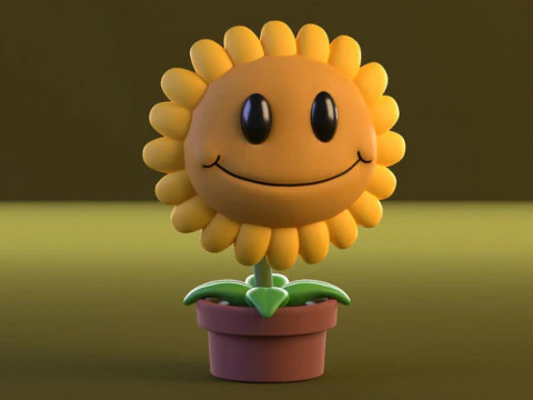 Plants vs Zombies 3D Model