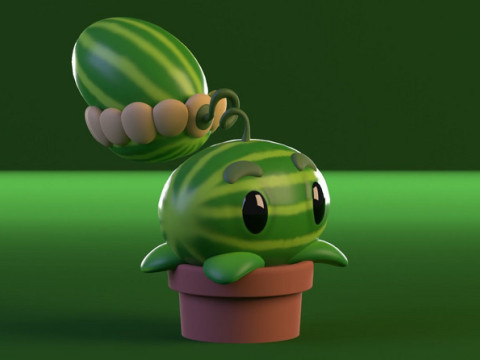 Plantes contre Zombies Modèle 3D