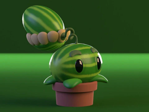 Plants vs Zombies 3D Model