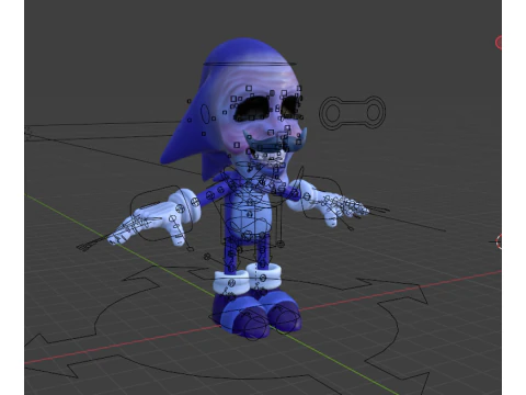 Majin Sonic 3D Model