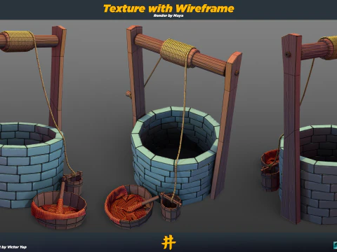 Ancient Chinese Well 3D Model
