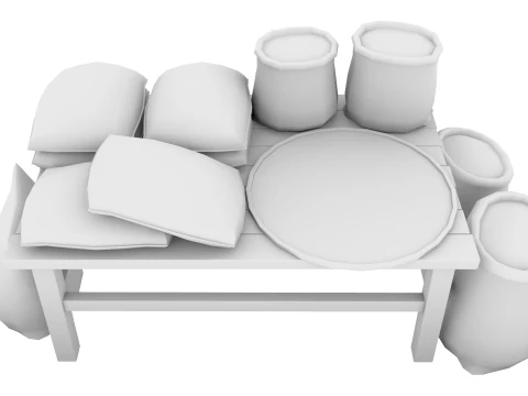 Grano cinese antico Modello 3D