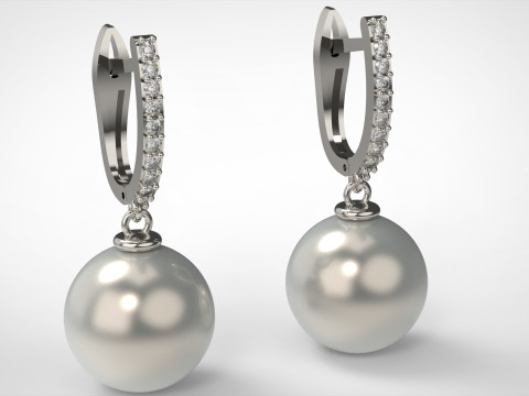 Boucle d'oreille en perles de bijoux pe0005 STL modèle d'impression 3D Modèles 3D en vedette