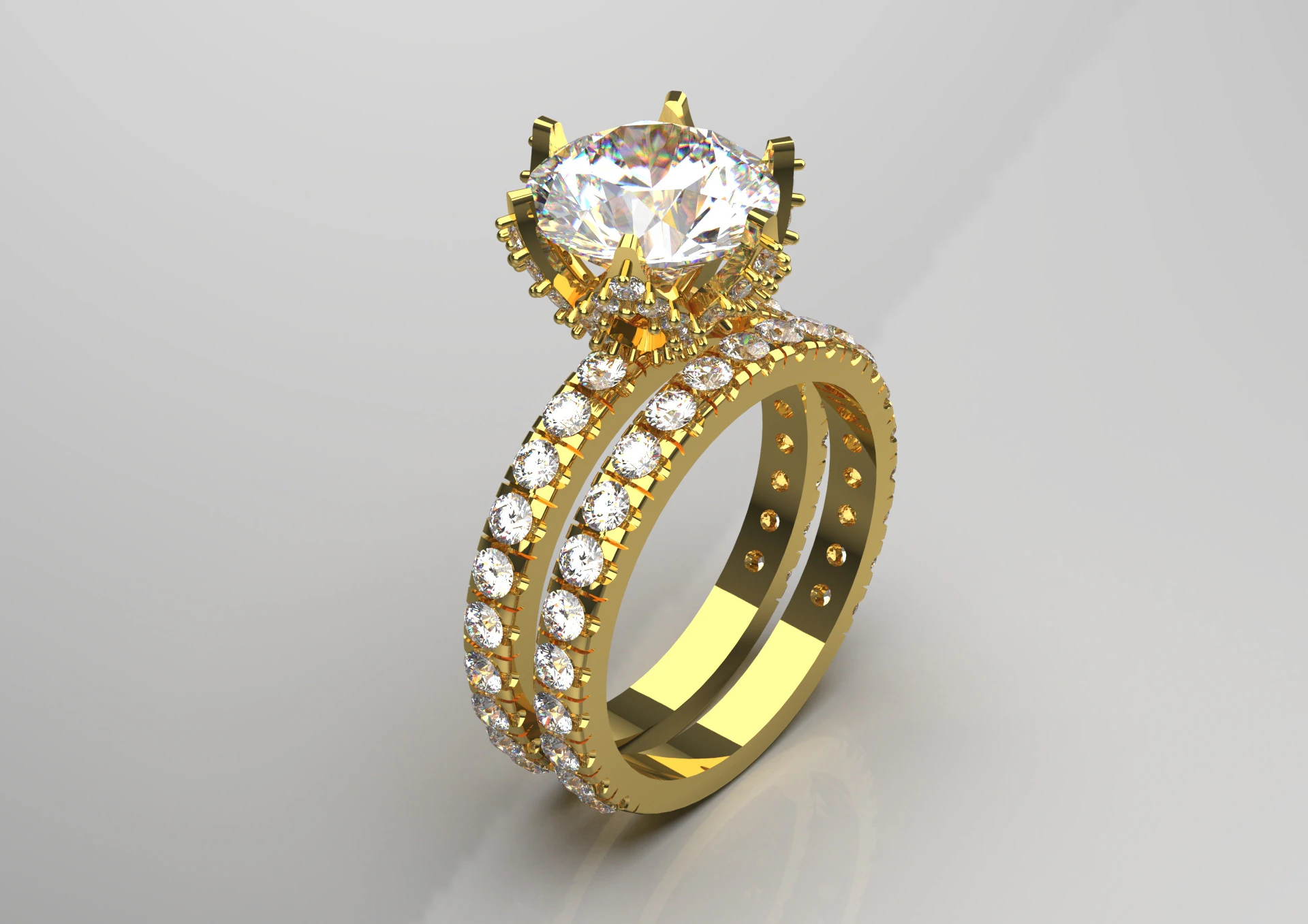Wedding bridal solitaire ring stl wr0004 3D Print Model .c4d .max .obj .3ds .fbx .stl .blend 
