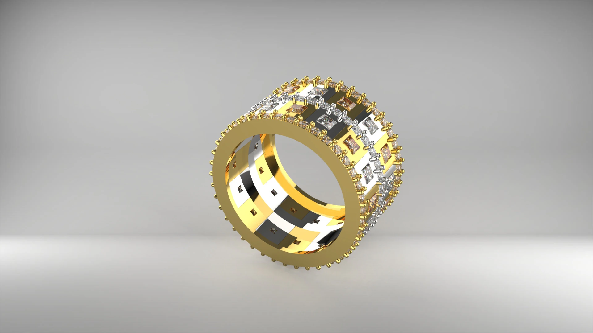 STL 3D gold jewelry printable ring rr0010 3D Print Model .c4d .max .obj .3ds .fbx .stl .blend 