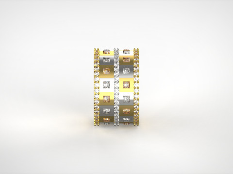 Cincin perhiasan emas 3D STL yang dapat dicetak rr0010 Model Cetak 3D