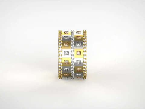 STL 3D gold jewelry printable ring rr0010 3D Print Model