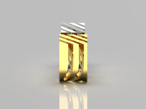 Обручальное кольцо для пары stl 3d модель для печати cr0012 3D Принт Модель