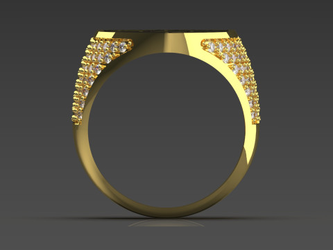 Porsche erkek takı yüzüğü mr0183 3D baskı modeli 3D Baskı Modeli