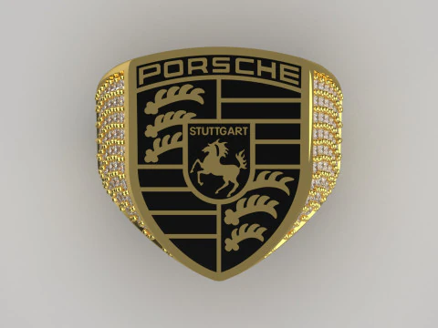 Porsche man jewelry ring mr0183 3D print model 3D Print Model
