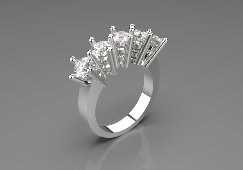Bruidsbruiloft STL 3D sieraden gouden ring model jr00028 3D printmodel .c4d .max .obj .3ds .fbx .stl .blend 