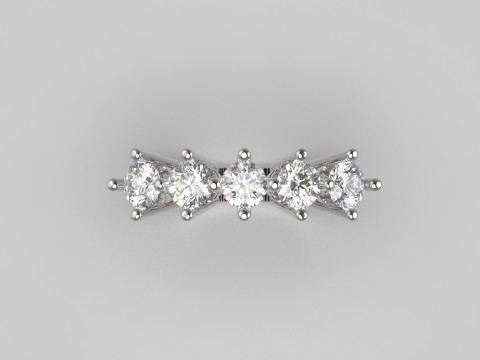 Bruidsbruiloft STL 3D sieraden gouden ring model jr00028 3D printmodel