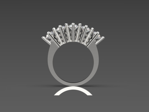 Bruidsbruiloft STL 3D sieraden gouden ring model jr00028 3D printmodel