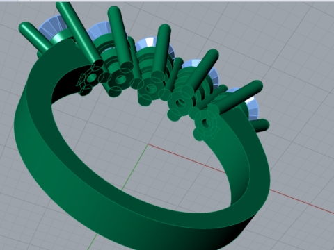 Bruidsbruiloft STL 3D sieraden gouden ring model jr00028 3D printmodel