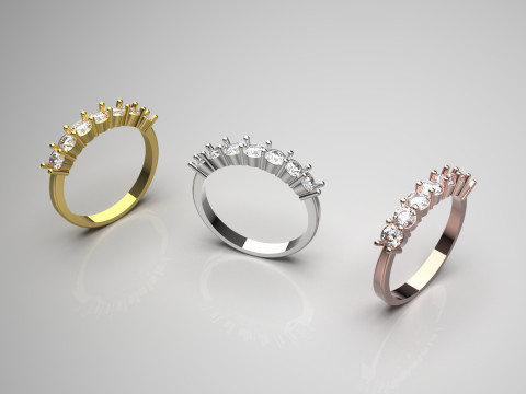 ウェディングブライダルstl 3dリングモデルjr00030 3Dプリントモデル 3Dプリントモデル