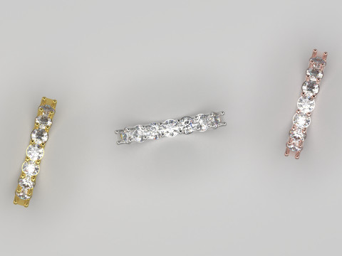 婚礼新娘 STL 3D 戒指模型 jr00030 3D 打印模型 3D 打印模型