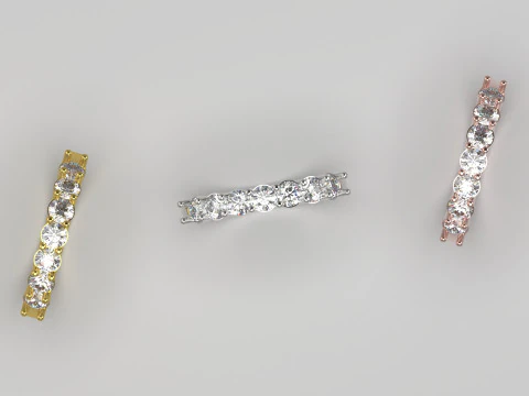 Wedding bridal stl 3d ring model jr00030 3D print model 3D Print Model