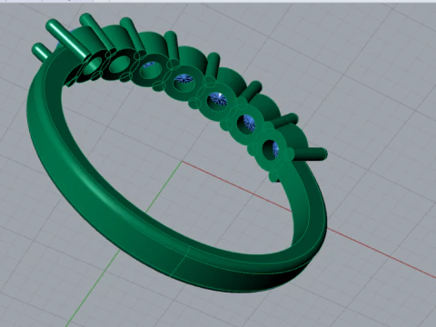 Wedding bridal stl 3d ring model jr00030 3D print model 3D Print Model