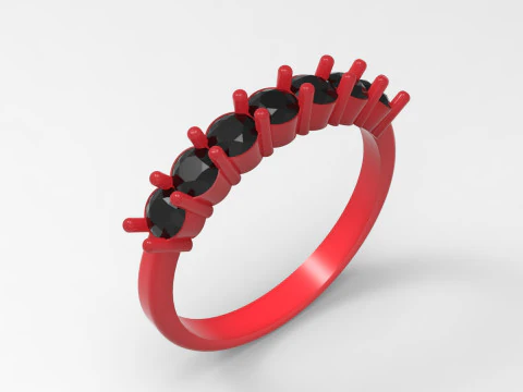 Wedding bridal stl 3d ring model jr00030 3D print model 3D Print Model