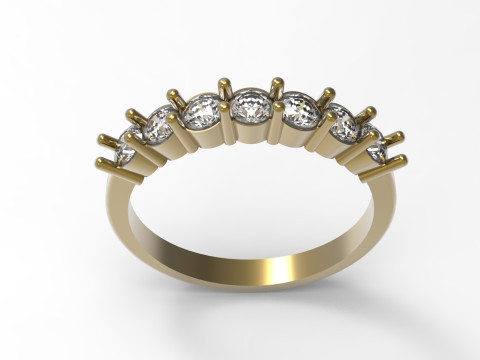 婚礼新娘 STL 3D 戒指模型 jr00030 3D 打印模型 3D 打印模型