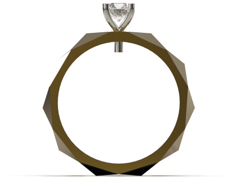 婚礼新娘单石 STL 3DM 3D 戒指模型 sr0106 3D 打印模型 3D 打印模型